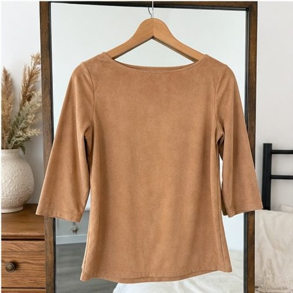 Rust Smocked Top